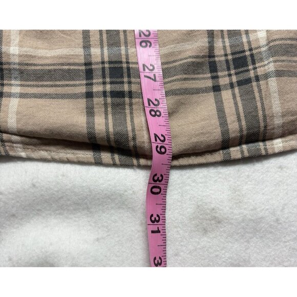 NUDIE JEANS CO Men Chuck Plaid Twill Shirt Sz L Brown Button Front Checker 23-7 - Picture 11 of 11